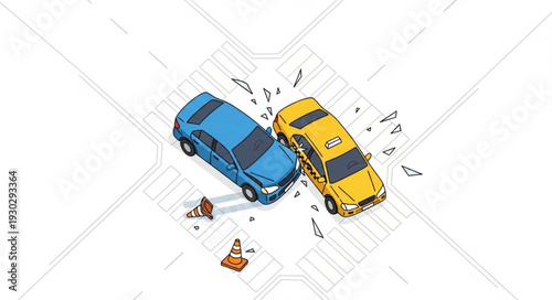 Car Crash Accident Collision Damage.