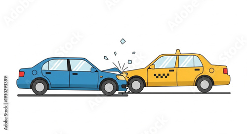 Car Crash Accident Collision Damage.