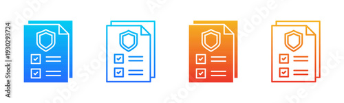 Compliance Check icon sheet multiple style collection