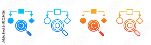 Workflow Tracking icon sheet multiple style collection