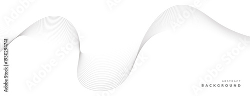 Minimal Curved Line Wave Pattern