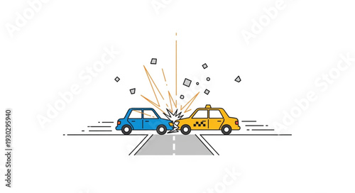 Car Crash Accident Collision Impact.