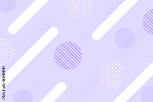 紫の幾何学模様が並ぶポップで可愛いパターン背景