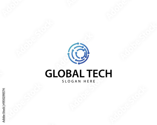 Globe tech logo design, Globe data connection for technology icon symbol vector, Tech world logo design, Global neuro logo, Neurology sign design, Global Network Logo vector design.