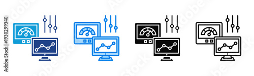 Operations Control icon sheet multiple style collection