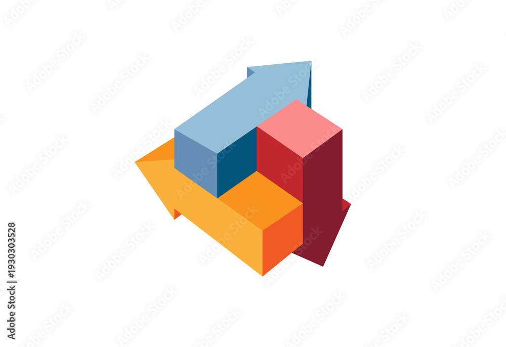 Obraz premium This design consists of rectangular shapes arranged in an abstract manner.