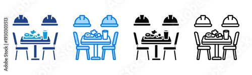 Factory Canteen icon sheet multiple style collection