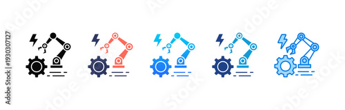 Task Automation icon sheet multiple style collection