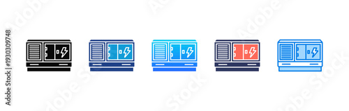Power Generator icon sheet multiple style collection