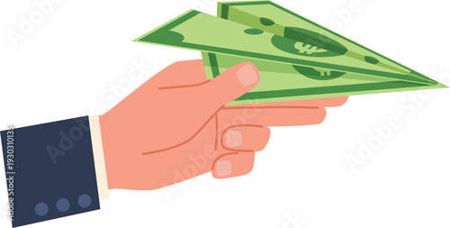 Person holding business barcode document