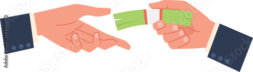 Handshake exchange money gift card