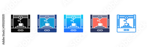 3D Printing icon sheet multiple style collection