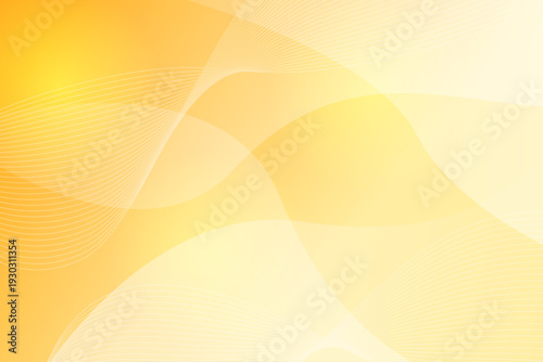 オレンジグラデーションと流線が重なるエレガントな抽象背景デザイン