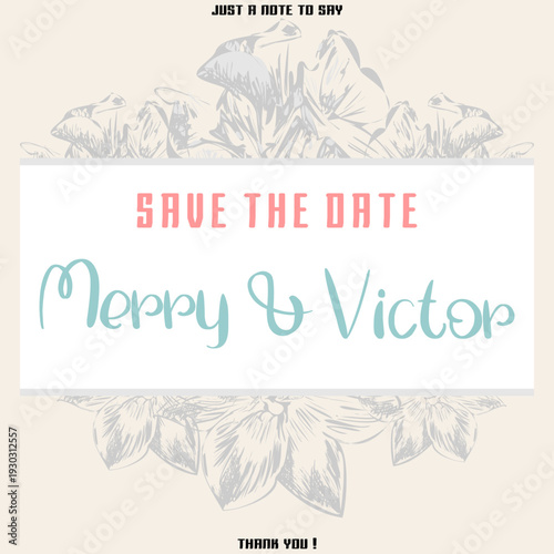 elegant floral watercolor wedding invitation template with delicate blush tones