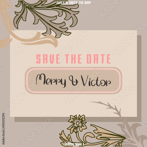 luxury floral wedding invitation for a sophisticated affair