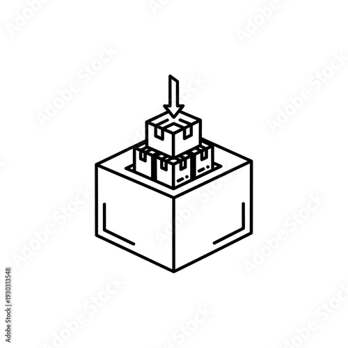 A black and white image of a toggle switch on a block