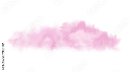 Pastel pink cloud 3d vector style isolated