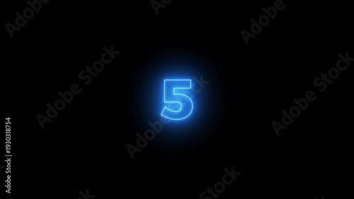 10-0 counting down seconds neon number 10 seconds countdown timer animation Countdown timer from 10 to 0 seconds real time.