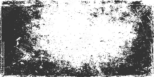 Weathered Texture in Grayscale: A textured rectangular design with a faded, aged aesthetic in grayscale, showcasing a raw, vintage feel.