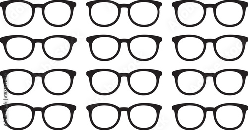 Multiple glasses eyeglasses spectacles vision eyesight