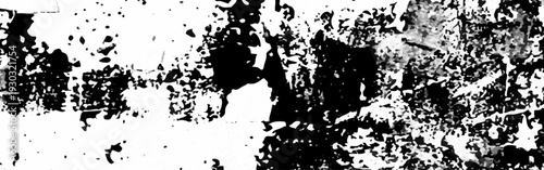 Abstract Black and White Grunge Texture Overlay with Heavy Distress Noise Paint Splatter Rough Urban Background for Vintage Posters Photo Manipulation and Modern Graphic Design