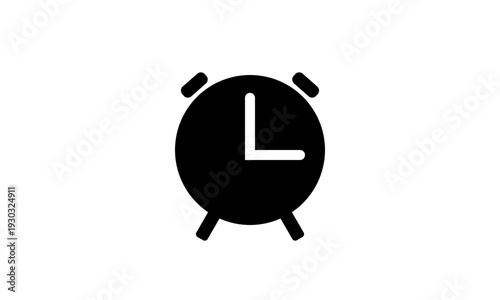 alarm clock on white background, alarm clock icon, alarm clock logo