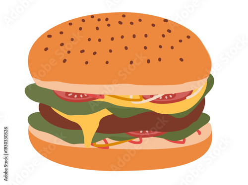 Street Food Hamburger