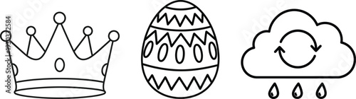 Easter royal weather symbols