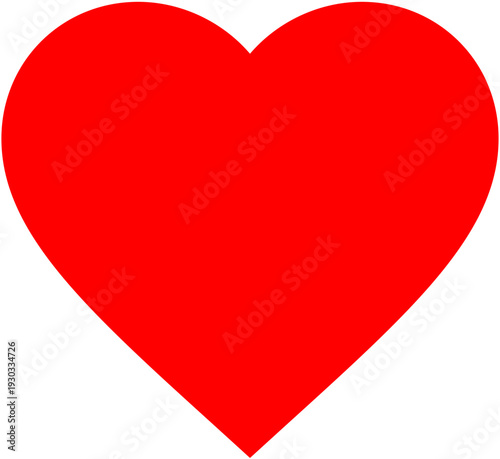 Free Download Simple Red Heart Love Symbol Illustration - GFXLoad