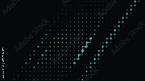 Abstract light blue dot pattern background with diagonal light rays vector illustration