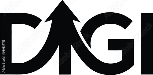 A logo featuring the letters dagi with an upward arrow integrated into the design.