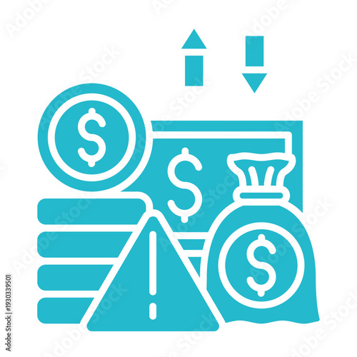 Financial risk Icon