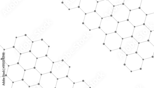 Geometric abstract background with connected line and dots. Structure molecule and communication. Scientific concept for your design. Medical, technology, science background. Vector