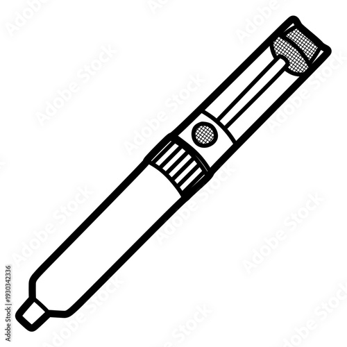 soldering iron suction cup vector, customizable lines