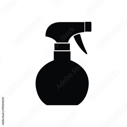 Minimalist Spray Bottle Icon Silhouette Vector Illustration