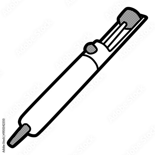 soldering iron suction cup black and white, customizable lines