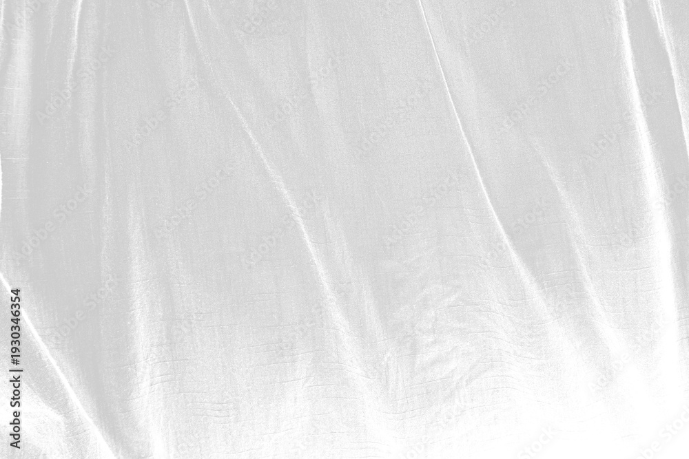 Obraz premium Wrinkled Gray Fabric Texture with Distressed Grunge Overlay, Dusty, Grain and Noise.