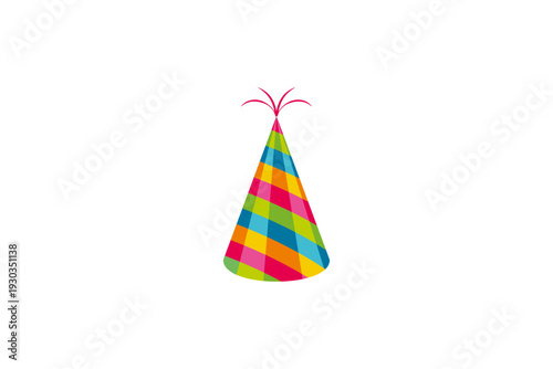 Colorful Party Hat Celebration Icon