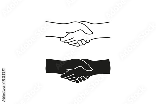 Handshake Partnership Icon Set