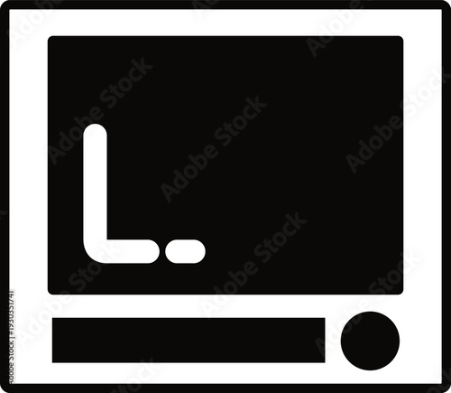 レトロなテレビデオ　アイコン