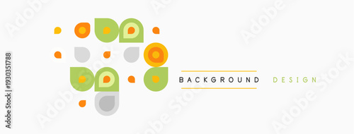 Abstract circles overlap, creating playful visual texture. Soft colors dominate design, offering clean aesthetic.