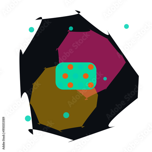 Alignment compass for leadership | modern dark colorful vector icon