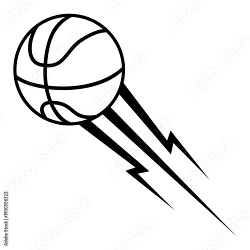 Basketball icon vector. Three pointer Illustration sign. Throwing the ball symbol or logo.