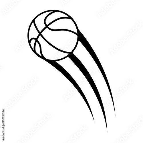 Basketball icon vector. Three pointer Illustration sign. Throwing the ball symbol or logo.
