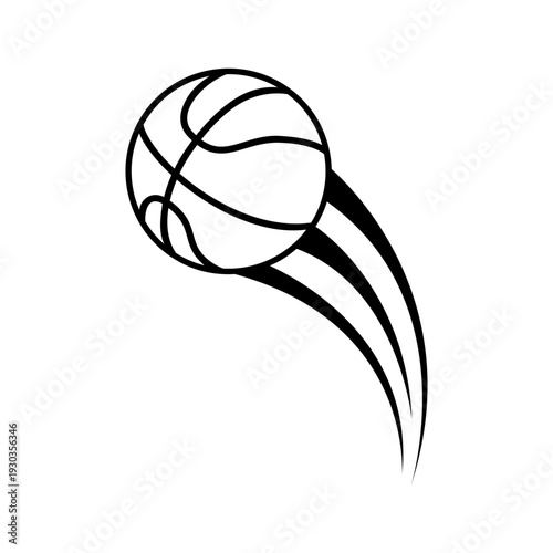 Basketball icon vector. Three pointer Illustration sign. Throwing the ball symbol or logo.