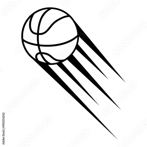 Basketball icon vector. Three pointer Illustration sign. Throwing the ball symbol or logo.