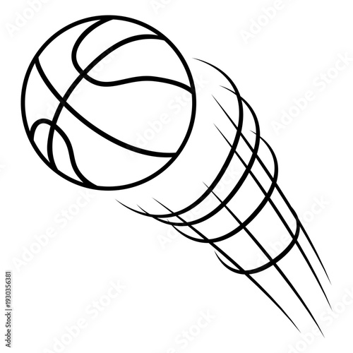 Basketball icon vector. Three pointer Illustration sign. Throwing the ball symbol or logo.