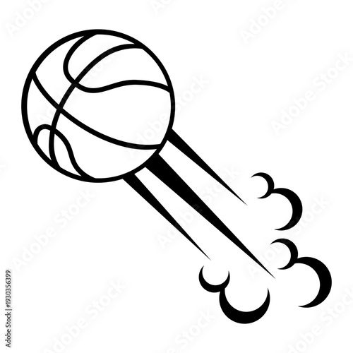 Basketball icon vector. Three pointer Illustration sign. Throwing the ball symbol or logo.
