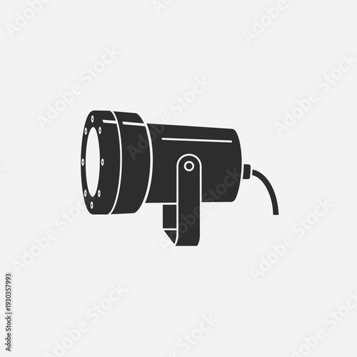 CCTV Security Camera Icon – Surveillance System Vector Illustration