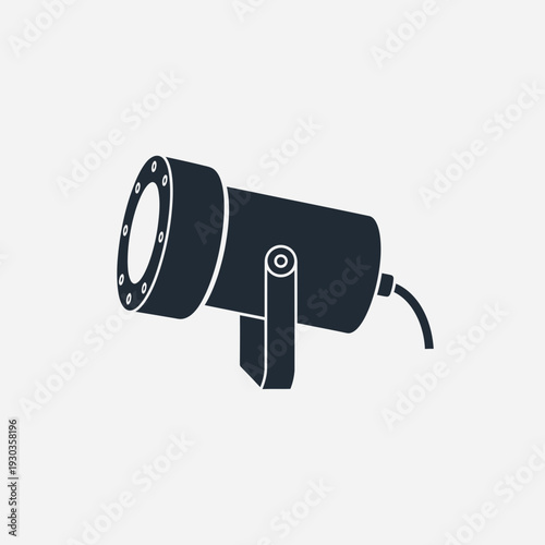 CCTV Security Camera Icon – Surveillance System Vector Illustration